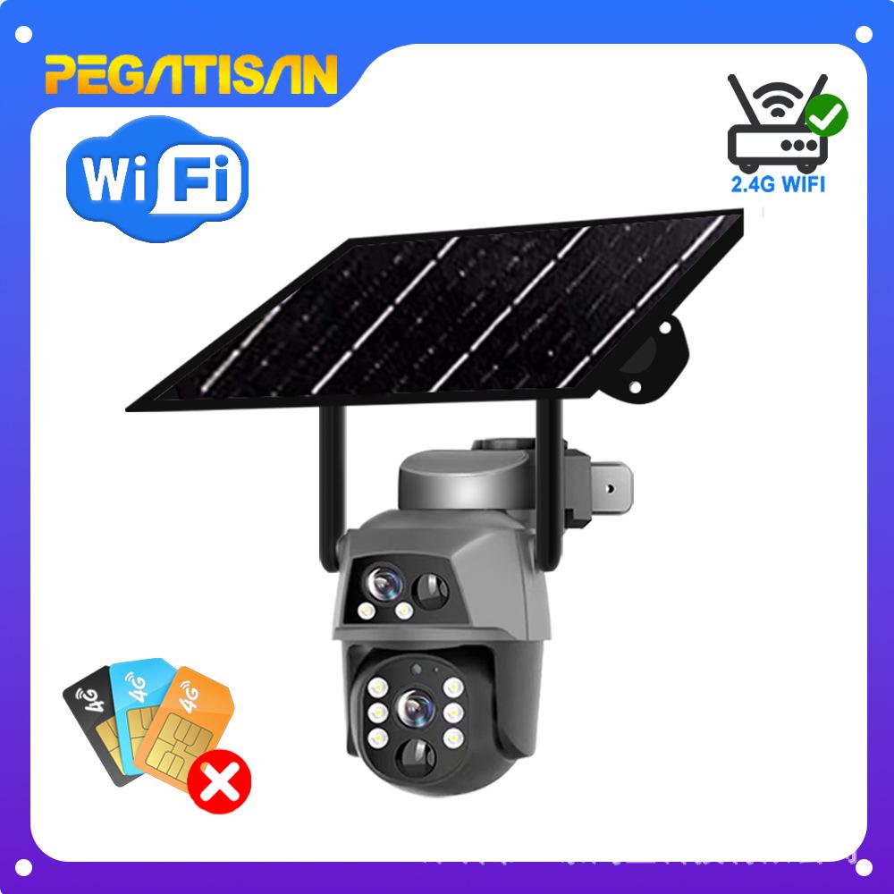8MP 4K Dual Lens Solar 4G Outdoor Camera with PIR Night Vision