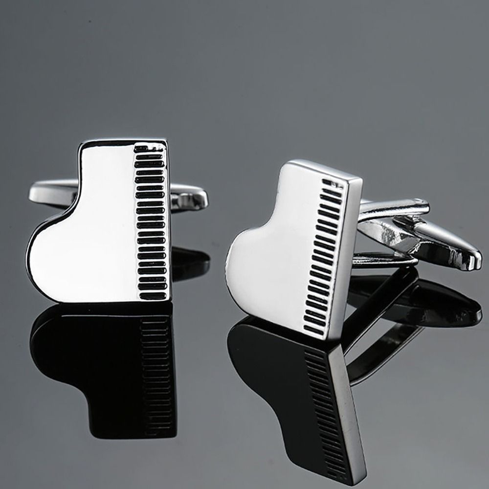Piano Music Note Sleeve Button Drum Music Instrument Series Cufflinks  Concert Accessories