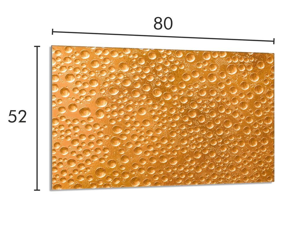 Szklana płyta ochronna na kuchenkę 80x52 Krople