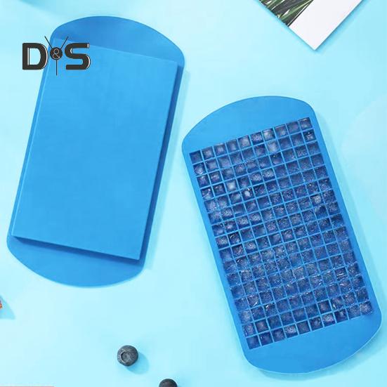 Silicone Mini Ice Cube Tray 160 Small Cubes Visual Sensory Ice Cubes Quick Freezing Easy Deicing Perfect DIY Tool