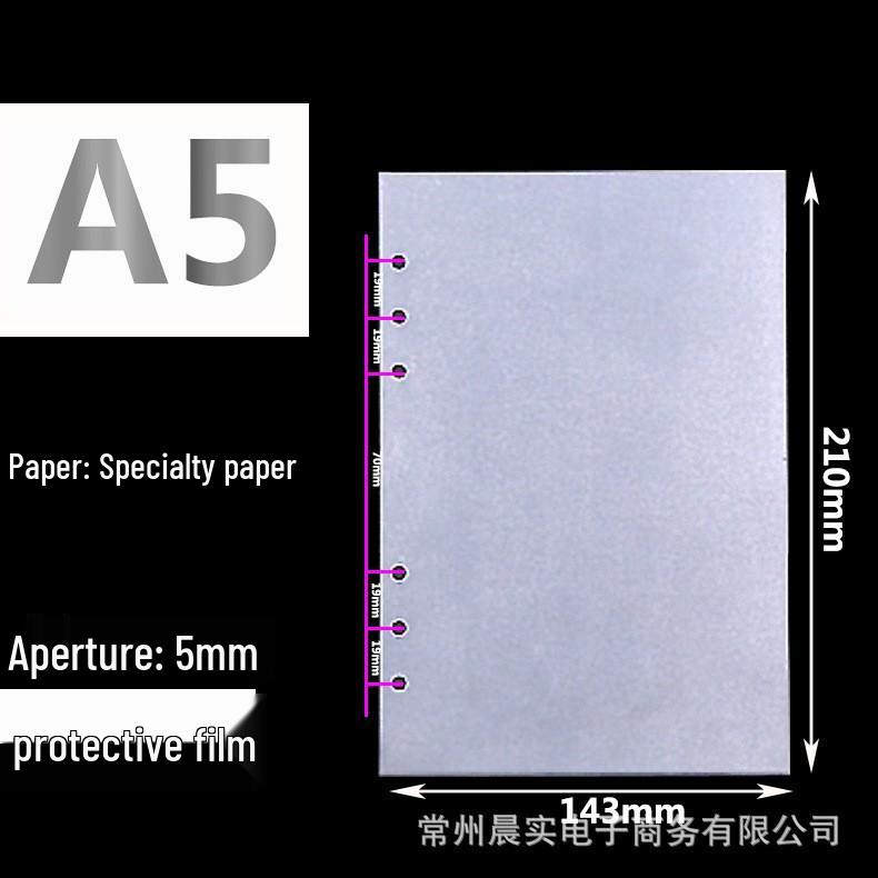 A6 Loose-Leaf Binder Refill: 6-Hole Planner & Budget Notebook Sheets
