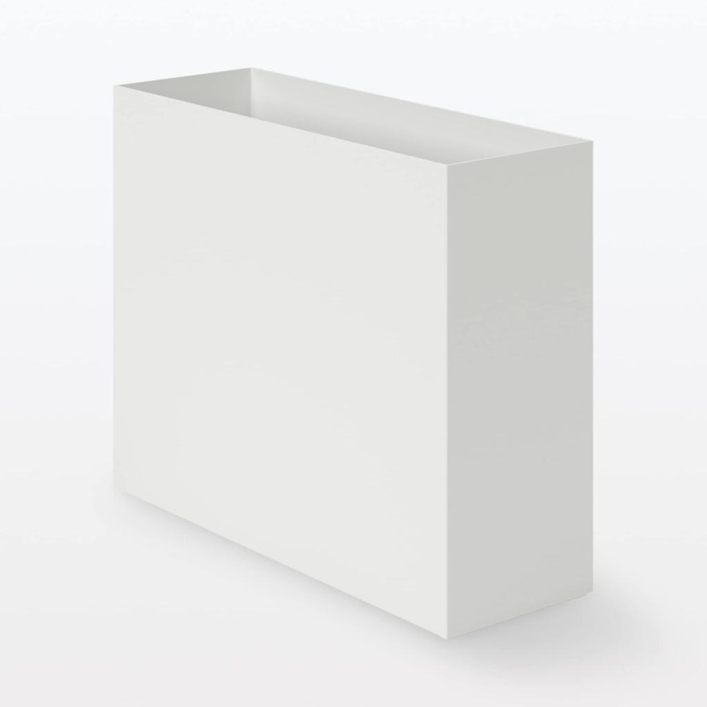MUJI Recycled Polypropylene File Standard White W10 x D32 x 83904364 Box, Type, Gray, Approx. H24cm,