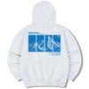 Melange White Hoodie - Himalaya
