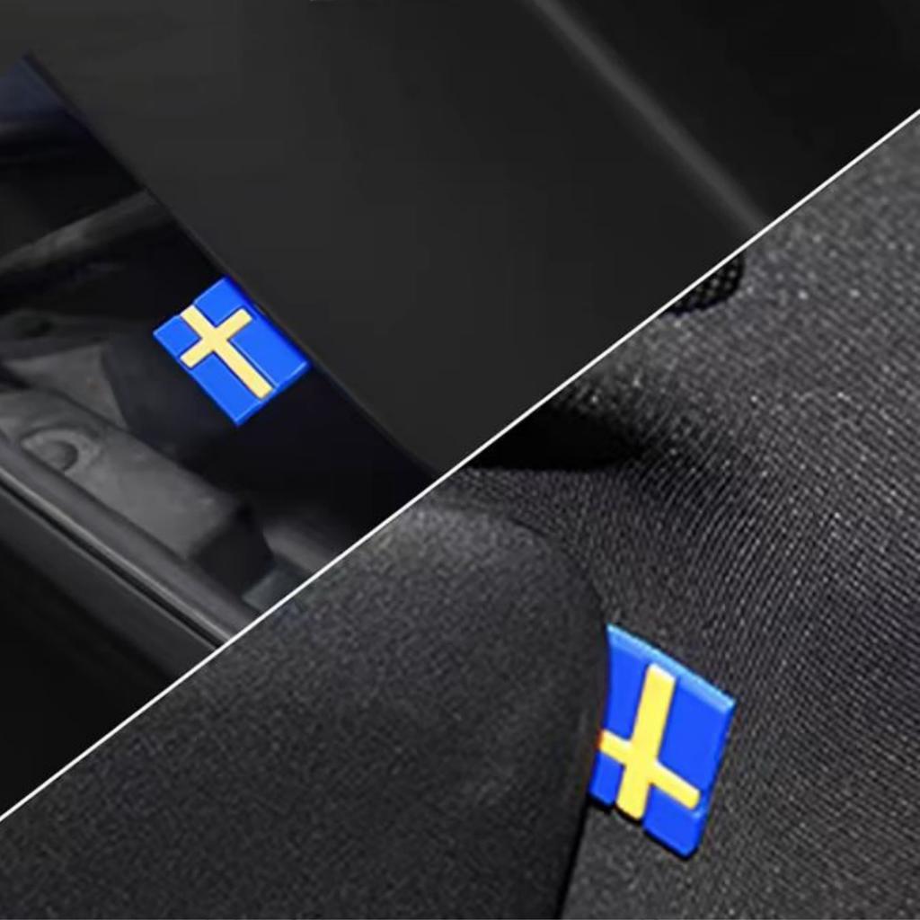 Auto 3D Schweden Flagge Dekoration Emblem Aufkleber Auto Innenraum Spalt Tür Kofferraum Frontgrill Abzeichen Aufkleber für XC40 XC60 XC90 S60 S90 V40 V90
