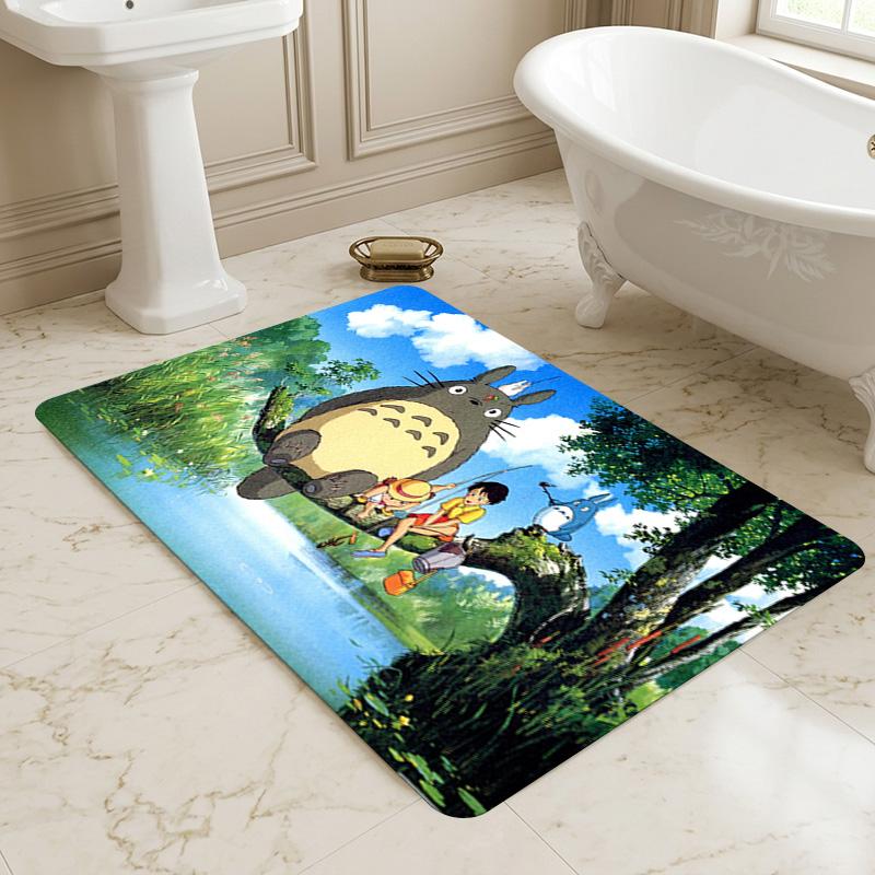 Neighbor Totoro Living Room Nonslip Area Rug Soft Carpet For Bedroom Game Playroom Sofa Office Home Decor Doormat Christmas Gift C9291310
