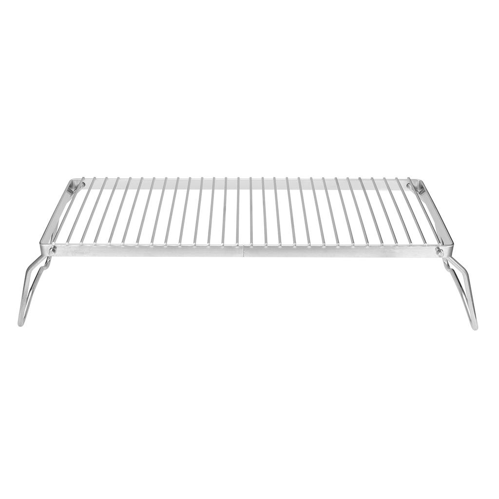 Folding Campfire Grill Portable Stainless Steel Barbeque Cooking Rack Grate Grid