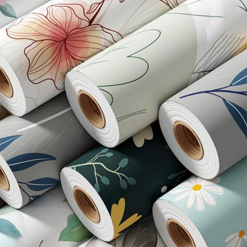 Self-Adhesive Waterproof Wallpaper Anti-Mold Washable Print Non-Slip Wear-Resistant Bedroom Living Room Accent Wall Decor