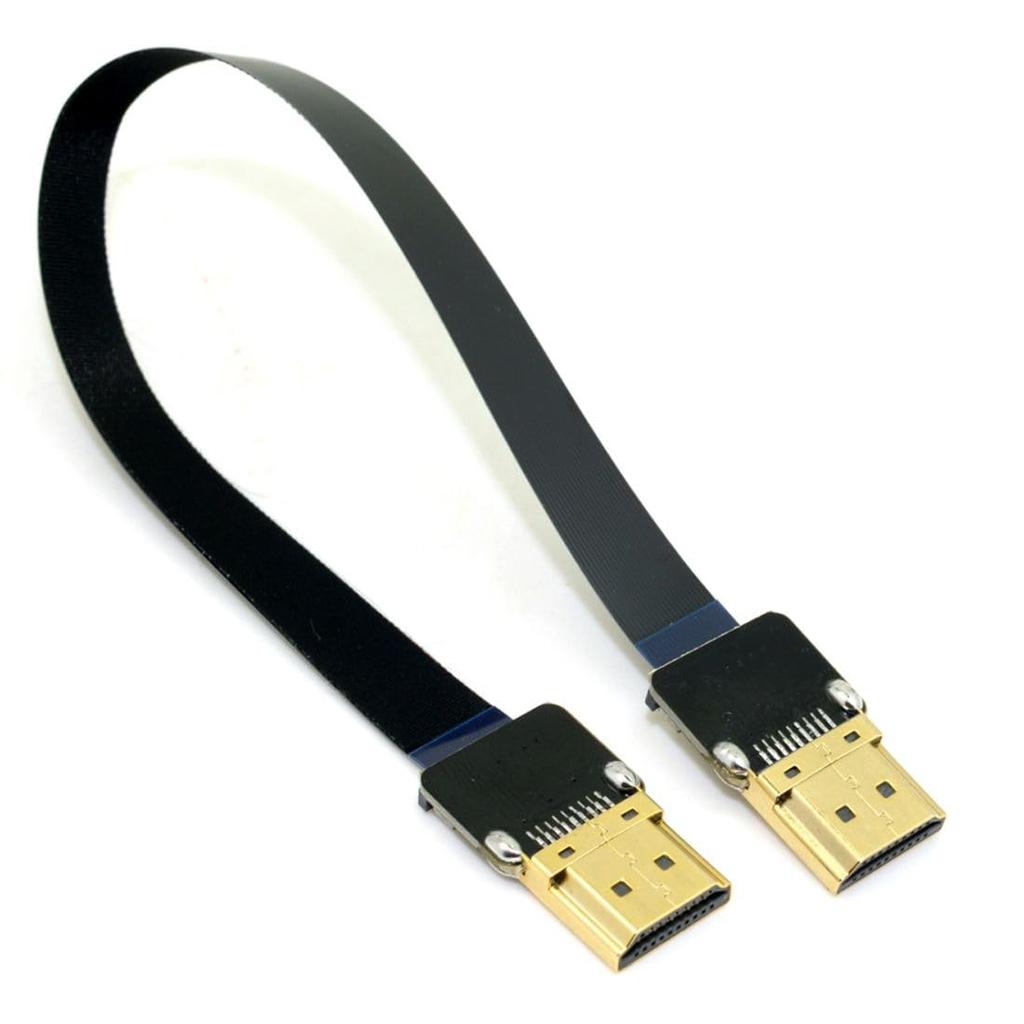 CY FPV HDMI Typ A Stecker auf HDMI Stecker HDTV FPC Flachkabel 50cm für Multicopter Luftaufnahmen