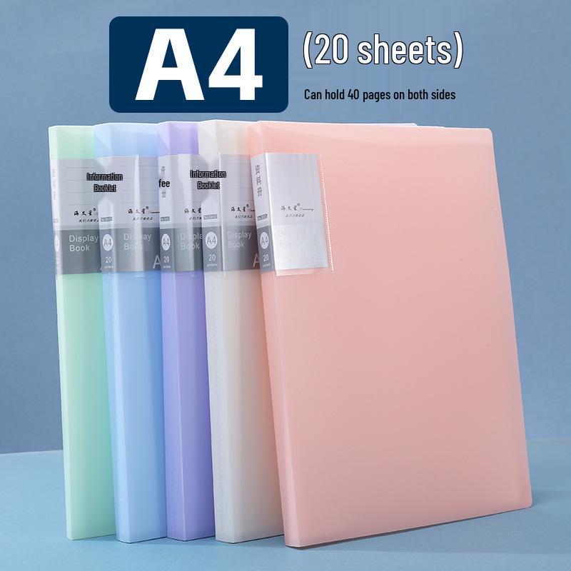 

A4 Morandi Document Folder, Student Test Paper Storage Bag, Extra Large for Office Use