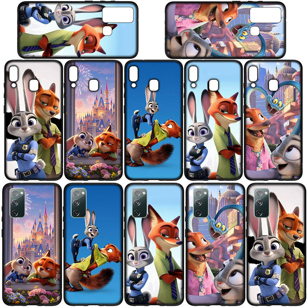 for Samsung Galaxy S25 S24 S23 iPhone 17 16 15 Xiaomi Redmi Note 14 13 12 Plus Pro Max A37 Phone Case Comics Nick Zootopias Garys 2 Judy OPPO Huawei