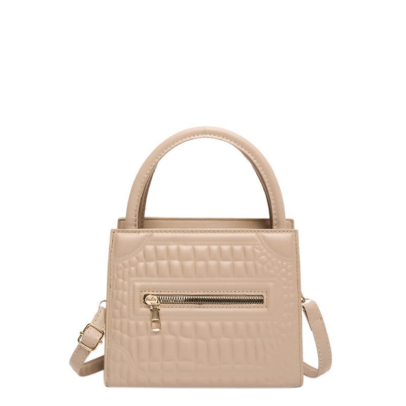 Bag Stone Pattern Women'S Bag Fashion Handbag Textured Pu Shoulder Bag Niche Versatile Messenger Bag