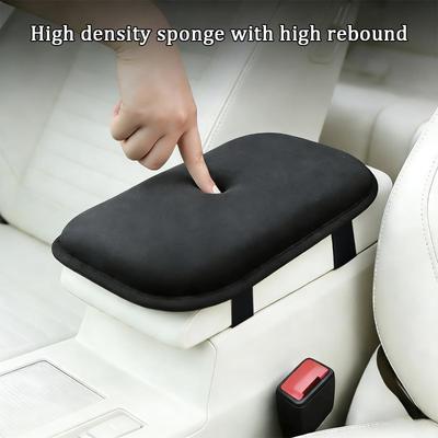 Car Armrest Pad Durable Universal Soft 1pc Plush Heightening Pad For Central Console For Vehicles For Car Interior Armrest Cover