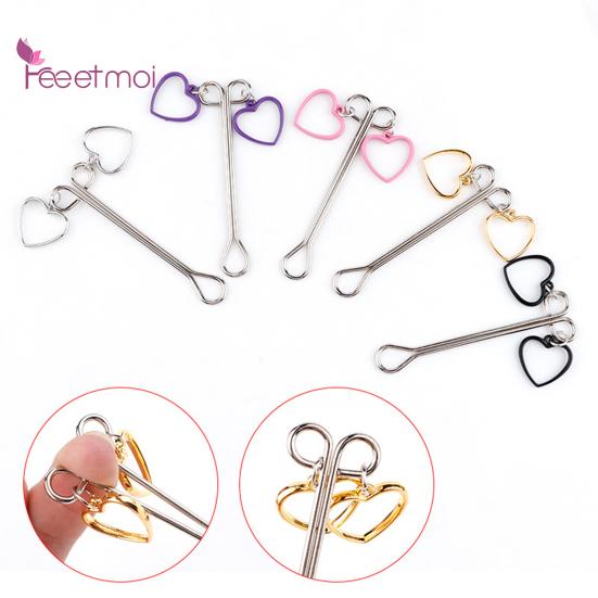 Breast Clamp Clip Comfortable Long Metal Love Heart Shape Breast Lifespan