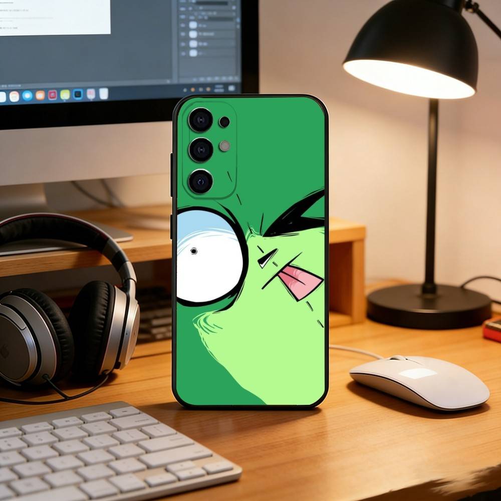 C-Cartoon G-Gir Phone Case Black Silicone Soft For Samsung S25,S24,S21,S22,S23,S30,Ultra,S20,Plus,Fe,Lite