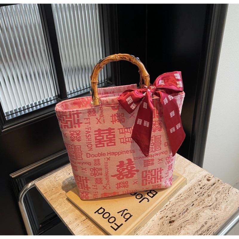 Wedding bag Large-capacity bag Women can usually use red envelopes to carry red wedding special women's bags Bridal bags