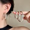 Korean Style Frosted Polka Dot Ear Cuff Hoop Earrings for Women - Versatile Elegance for All Face Shapes