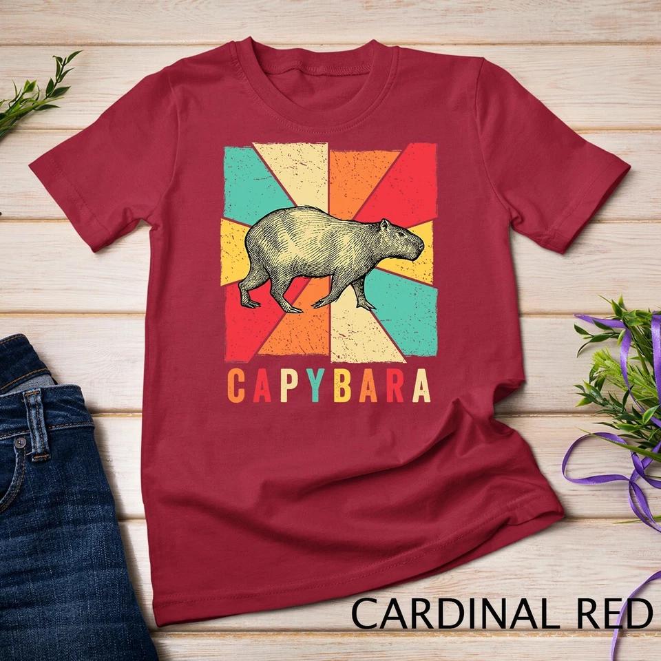 Retro Vintage Style Capybara Design - Capybara T-Shirt Unisex T-shirt 3 3XL