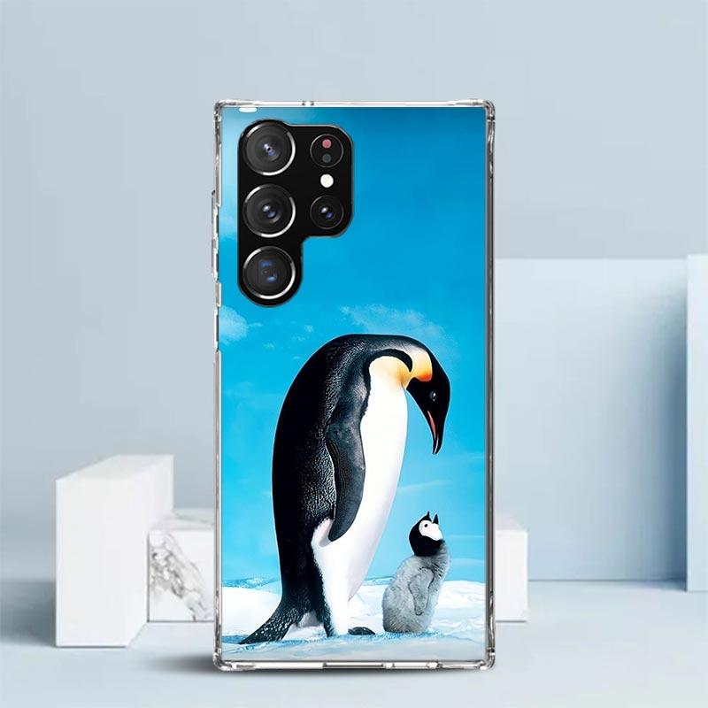 

Penguins Love At The North Pole Soft Cover for Samsung Galaxy S25 Edge S26 S24 S23 Ultra Phone Case S22 S21 Plus S20 FE Print Pa Samsung S25 Plus