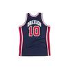 Mitchell & Ness Autentyczna Koszulka Drużyna USA 1992 Clyde Drexler 'Granatowo Czerwona' Męska AJY4GS18411-USANAVY92CDR