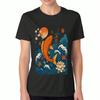 Koi Fish Fan Club Ladies Cotton T Shirt, Premium Cotton HighQuality Printing, Durable And Long Lasting, Casual Fashion, Colorful Fish Design, Koi Pond