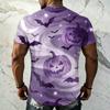 Men's Halloween Vintage Graphic T Shirt Loose Fit Breathable Short Sleeve Summer Sports Streetwear Casual Everyday Top