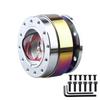 Car Modification Quick Release Steering Wheel Hub Adapter 6 Hole Snap Off Boss Kit Aluminium 1pcs