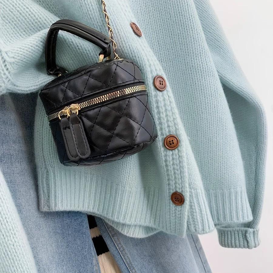 Light blue sweater jacket women's autumn and winter new loose small lazy wind knitted cardigan