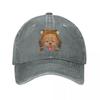 Poodle Dog Wearing Tiger Hat Baseball Cap Military Cap Man Wild Ball Hat Baseball Cap For Men WomenS