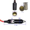 1PCS 12V Car Extension  Adapter 3.6m Cable Male Female Plug Socket