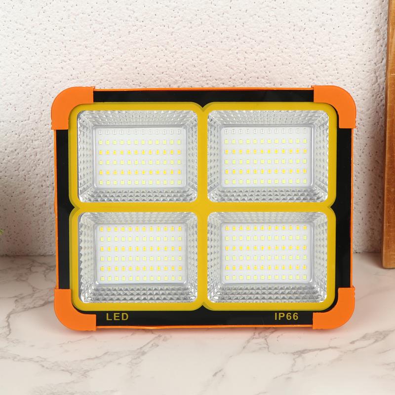 Led Solar Usb Charging Emergency Waterproof Floodlight Portable Outdoor Camping Night Market Stall Lighting