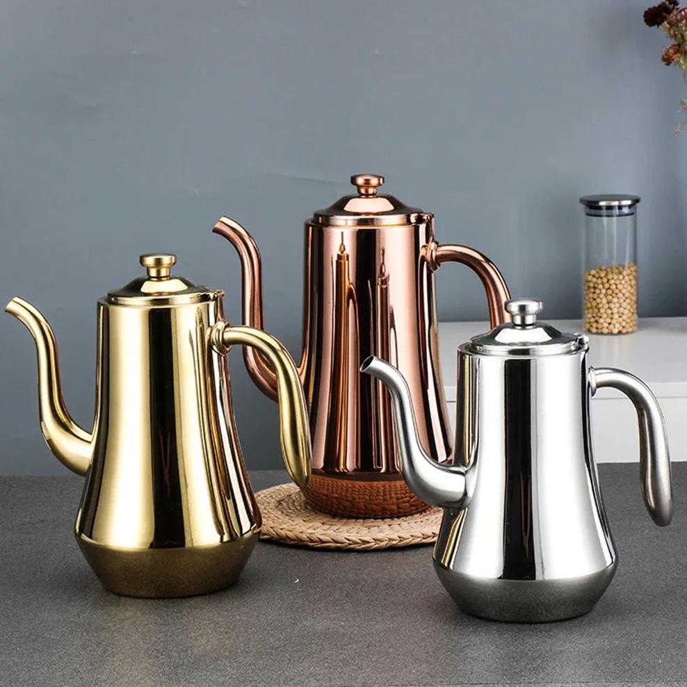 Yiran Furniture 1L/2L/2.5L Nordic Style Stainless Steel Teapot Large-Capacity Boiling Water Kettle Scented Tea Make Tea Pot With Filter Tea Set