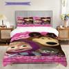 Russian comedy animation Masha and the Bear Comfortable Duvet Cover and Pillowcases (1 duvet cover + 2 pillowcases, duvet insert not included) T4