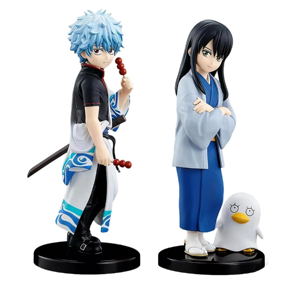 Gintama Anime Figure Katsura Kotarou ,Teacher Series Sakata Gintoki Collection PVC Action Figures Model Toy Brithday Gifts