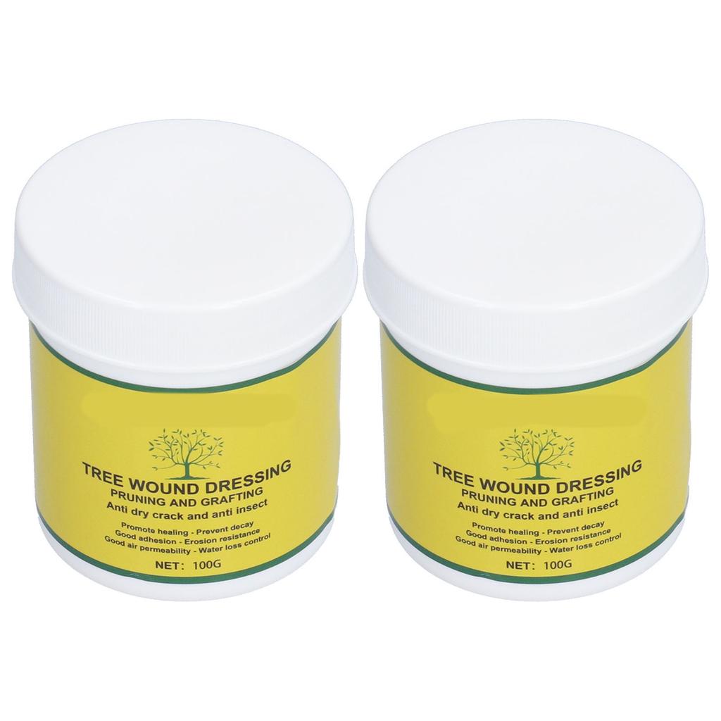 2 Conjuntos 100g Selante de Poda de Feridas de Árvore Selante de Cura de Plantas Selante de Reparo de Feridas Curativo para Feridas de Árvore
