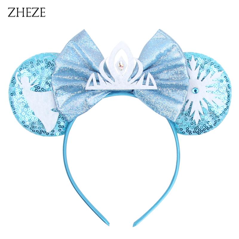 Disney Glänzendes Schloss Mausohren Stirnband Jungen Mädchen Festival Party Cosplay Haarband Frauen DIY Haarschmuck Cartoon Geschenk