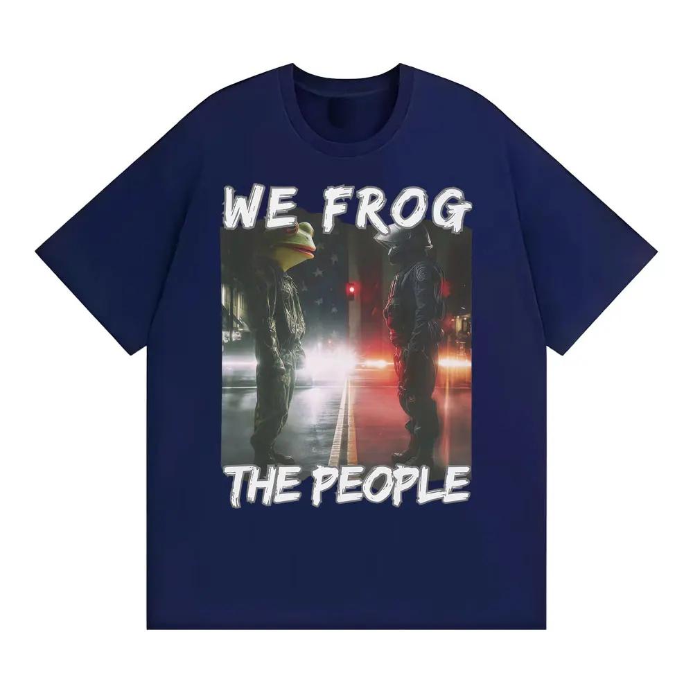 

Funny We Frog The People T Shirt Portland Frog Meme Tee Shirt Unisex Women Harajuku Y2k Vintage Oversized Cotton Tshirt Streetwear S