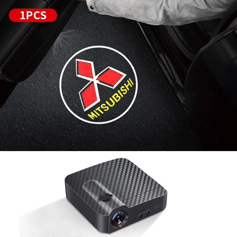 Car Decoration Led Door Welcome Light Wireless Laser Ghost Shadow Lamp for Mitsubishi Asx Lancer Pajero Outlander Eclipse Galant
