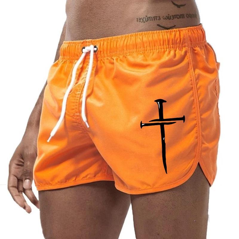 Summer Men's Beach Shorts 2025 Beach Trunks Gym Jogging Casual Pants Quick Drying Swimming Homme Surf Ventilate Seaside Shorts