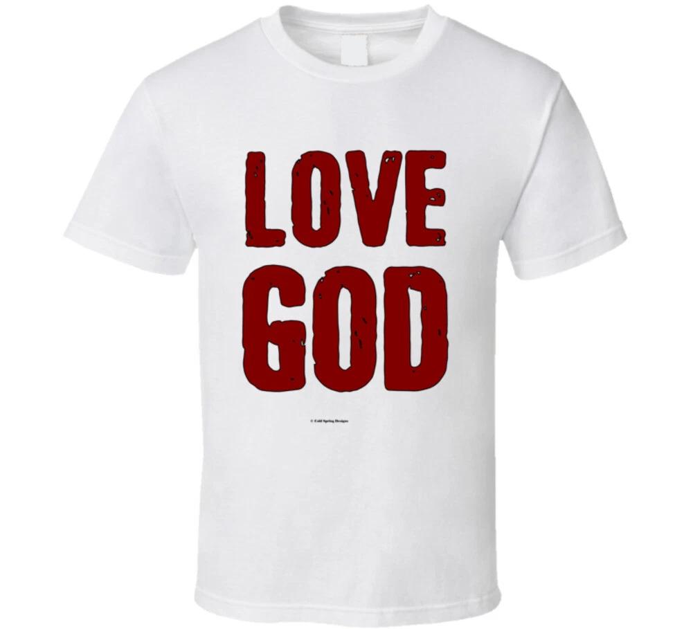 

Love God Hate Sin Christian Jesus Christ Gospel Bible Gift T Shirt 4XL