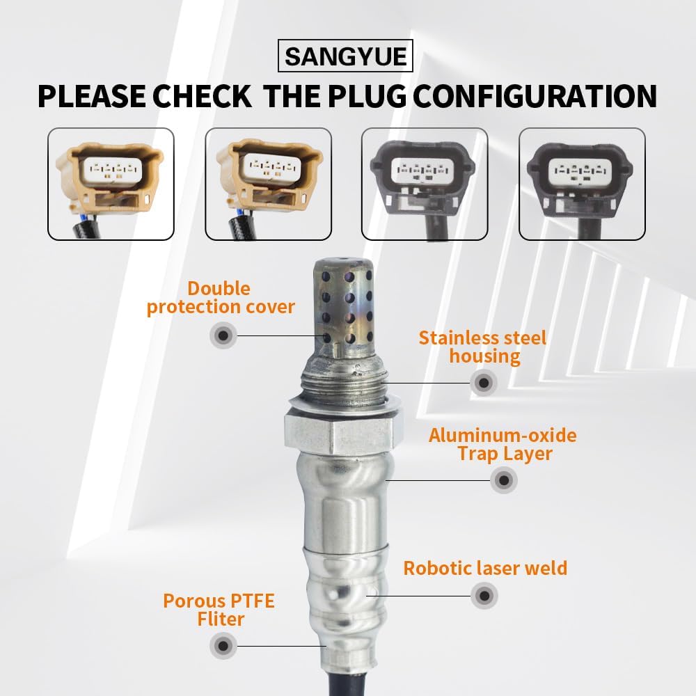 4PCS Oxygen O2 Sensor 1 & 2 (Only fit 3.5L Engine) for Nissan & Infiniti 2013-2014 Altima JX35; 2012-2014 Quest Murano 3.5L; 2013 Pathfinder Upstream