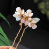 Antique Hair Comb Chinese Style Hair Stick U Shape Pearl Hanfu Hairpin Flower Hair Comb Cheongsam Accessories Bridal Headdress