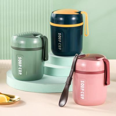 Stainless Steel Insulated Lunch Box - Portable Breakfast & Soup Container
