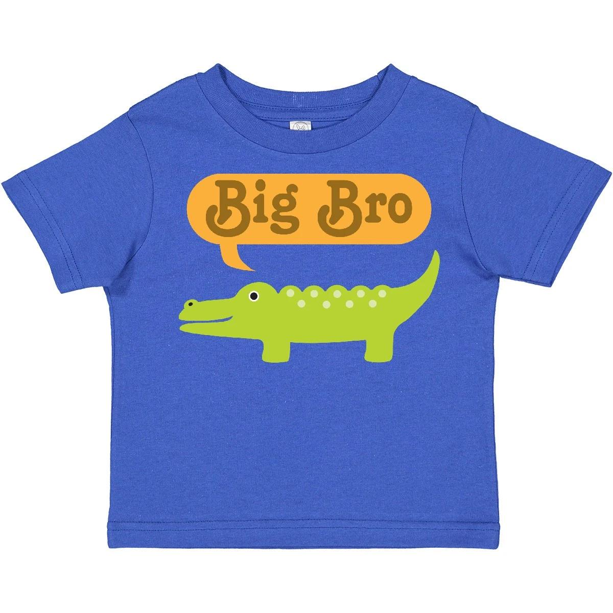 Inktastic Big Bro Alligator Boys Announcet Toddler kids boys T-Shirt Funny Childs Child 120
