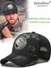 InlnDtor Sombrero Táctico de Fuerzas Especiales para Exteriores Talla Grande para Hombre Verano Estilo Delgado Gorra de Béisbol Bordado Cabeza de Águila Camuflaje Visera