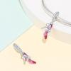 2026 Barbie Pink Girl Heart DIY Jewelry Accessories Bracelet 925 Silver Charm Beads