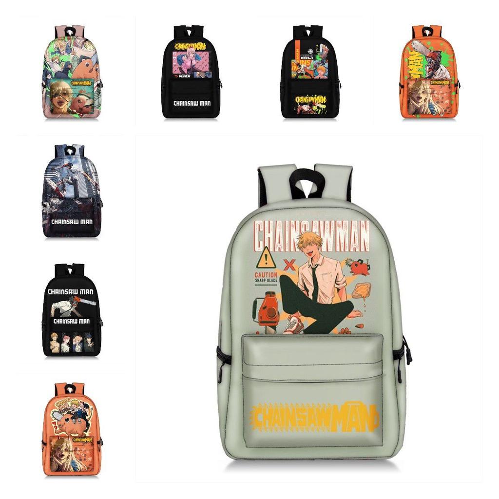 Stunning Child/adult Chainsaw Man Backpack Schoolbag Anime Bag