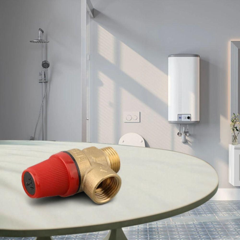 Efficient Pressure Control Drain Switch Color Gold Brass Safety Valve Pressure Control System