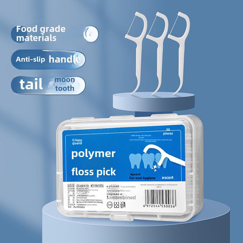 Přenosné jednorázové hroty dentální nitě s ultra jemnými klenutými konci párátek