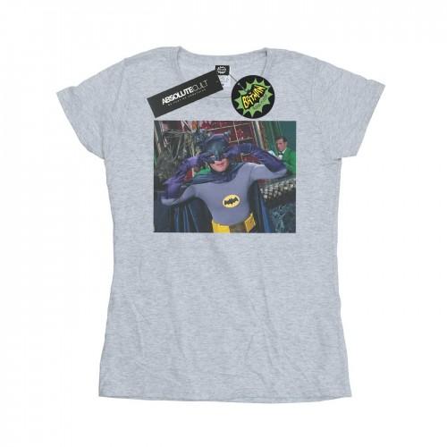 

DC Comics Womens/Ladies Batman TV Series Batdance Photo Cotton T-Shirt білий