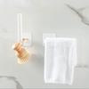 2-Pack L-Shaped No-Drill, Invisible Hooks | Multi-Purpose Strong Adhesive Hooks | Kitchen Dish Towel Hooks for the Lazy
